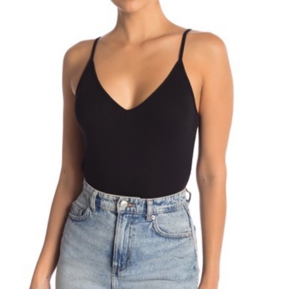 bp Tops - 3/$25 BP | V-Neck Ribbed Thong Bodysuit